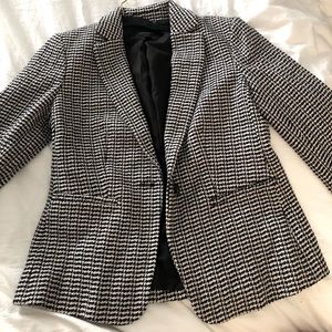 Ann Taylor small Houndstooth blazer, EUC